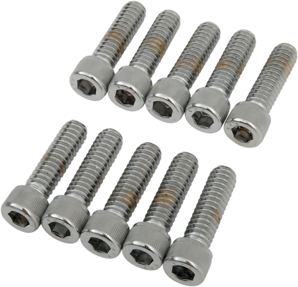 Bolts - Socket-Head - Knurled - 1/4-20 x 7/8" DragSpecialties MPB180 - Main Product View