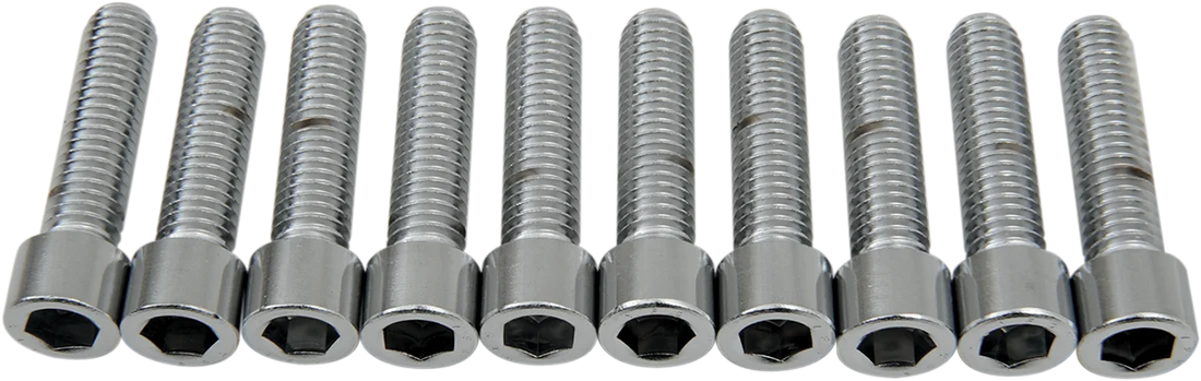 Bolts - Socket-Head - Knurled - 3/8-16 x 1-1/2" DragSpecialties MPB240 - Back View