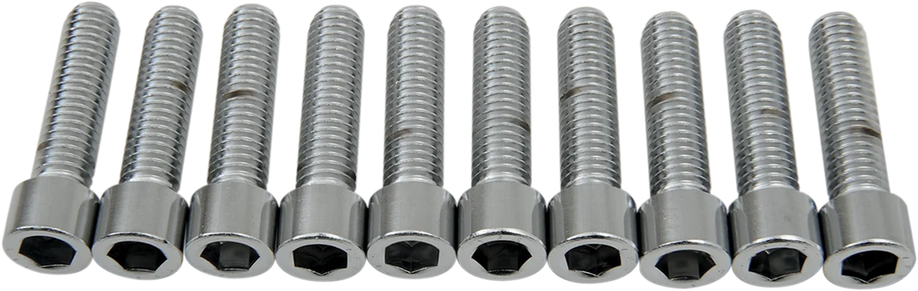Bolts - Socket-Head - Knurled - 3/8-16 x 1-1/2" DragSpecialties MPB240 - Back View