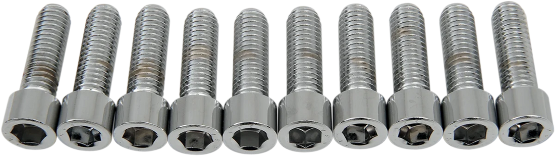 Bolts - Socket-Head - Knurled - 3/8-16 x 1-1/4" DragSpecialties MPB239 - Back View