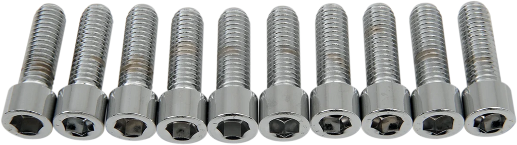 Bolts - Socket-Head - Knurled - 3/8-16 x 1-1/4" DragSpecialties MPB239 - Back View