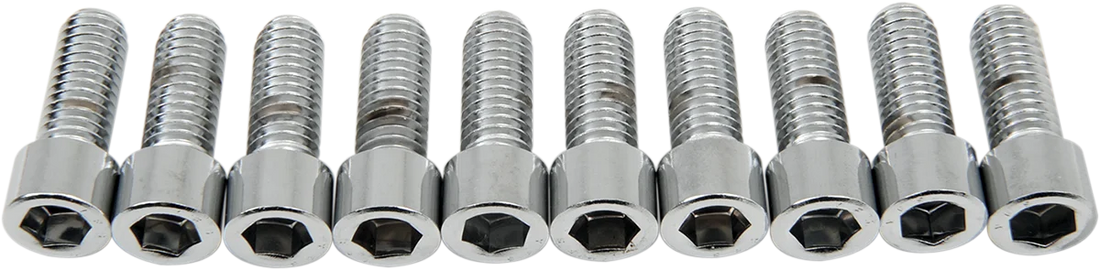 Bolts - Socket-Head - Knurled - 3/8-16 x 1" DragSpecialties MPB238 - Back View