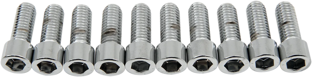 Bolts - Socket-Head - Knurled - 3/8-16 x 1" DragSpecialties MPB238 - Back View