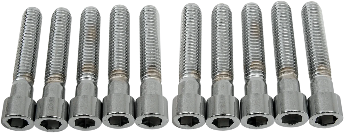 Bolts - Socket-Head - Knurled - 3/8-16 x 2" DragSpecialties MPB242 - Back View