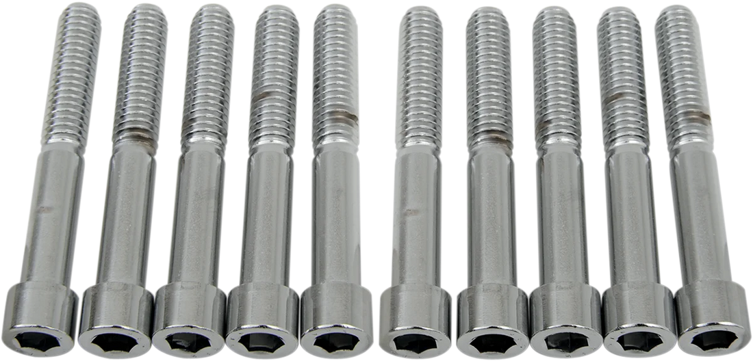 Bolts - Socket-Head - Knurled - 5/16-18 x 2-1/4" DragSpecialties MPB222 - Back View