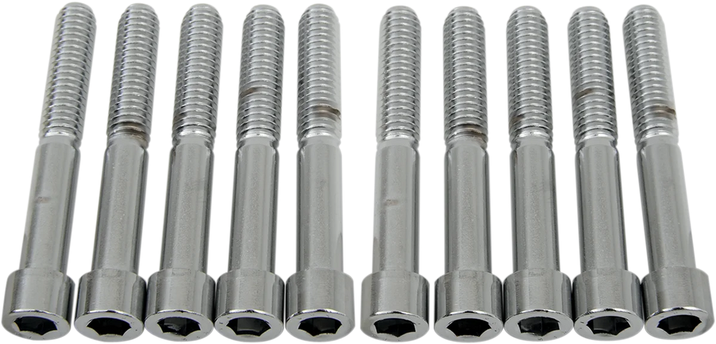 Bolts - Socket-Head - Knurled - 5/16-18 x 2-1/4" DragSpecialties MPB222 - Back View