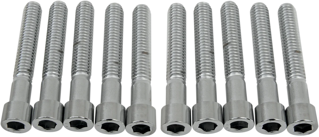 Bolts - Socket-Head - Knurled - 5/16-18 x 2" DragSpecialties MPB221 - Back View