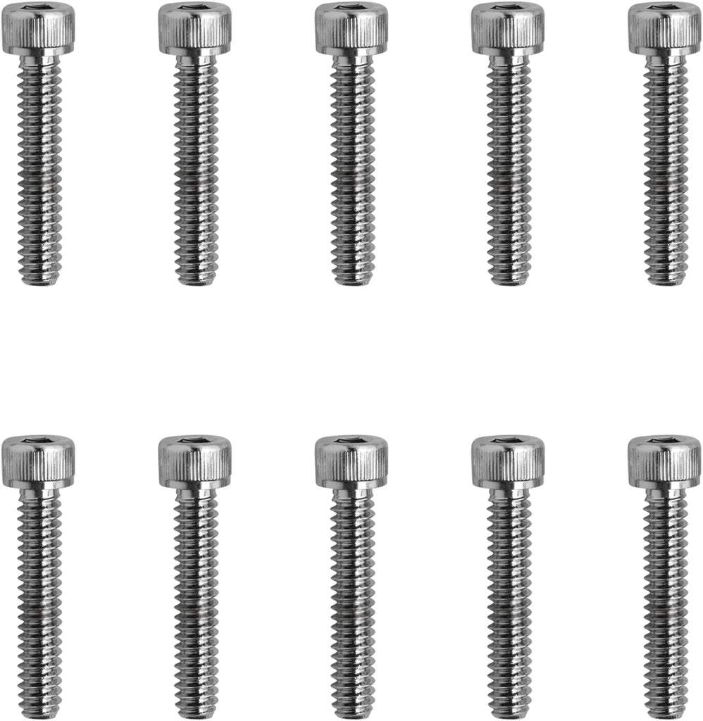 Bolts - Socket-Head - Replacement - Knurled/Coarse Thread - #10-24 x 1" - 10 Pack DragSpecialties MPB195 - Main Product View