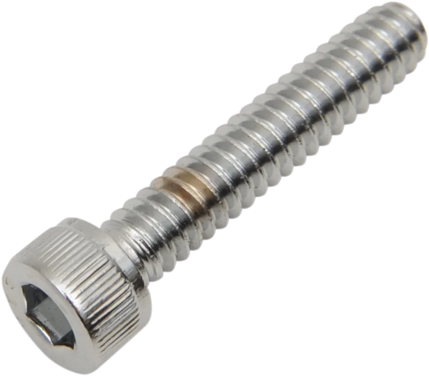 Bolts - Socket-Head - Replacement - Knurled/Coarse Thread - #10-24 x 1" - 10 Pack DragSpecialties MPB195 - Side View