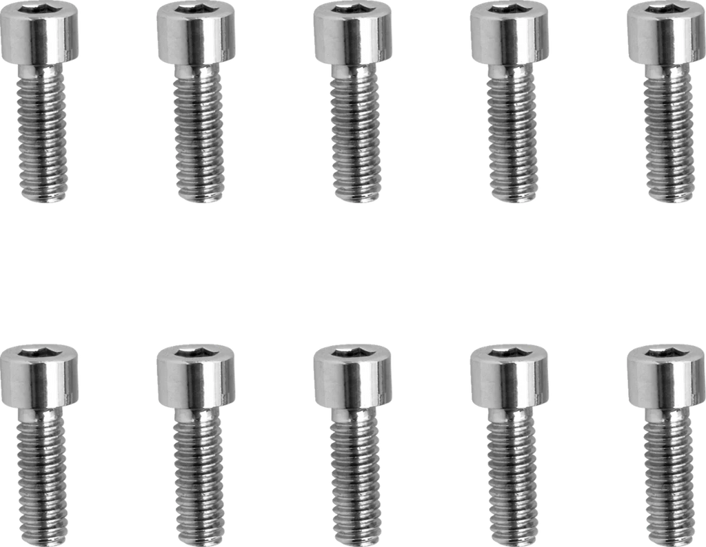 Bolts - Socket-Head - Replacement - Knurled/Coarse Thread - #8-32 x 1/2" - 10 Pack DragSpecialties MPB189 - Installation View