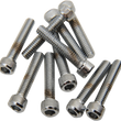 Load image into Gallery viewer, Bolts - Socket-Head - Replacement - Knurled/Coarse Thread - #8-32 x 7/8" - 10 Pack DragSpecialties MPB190 - Side View