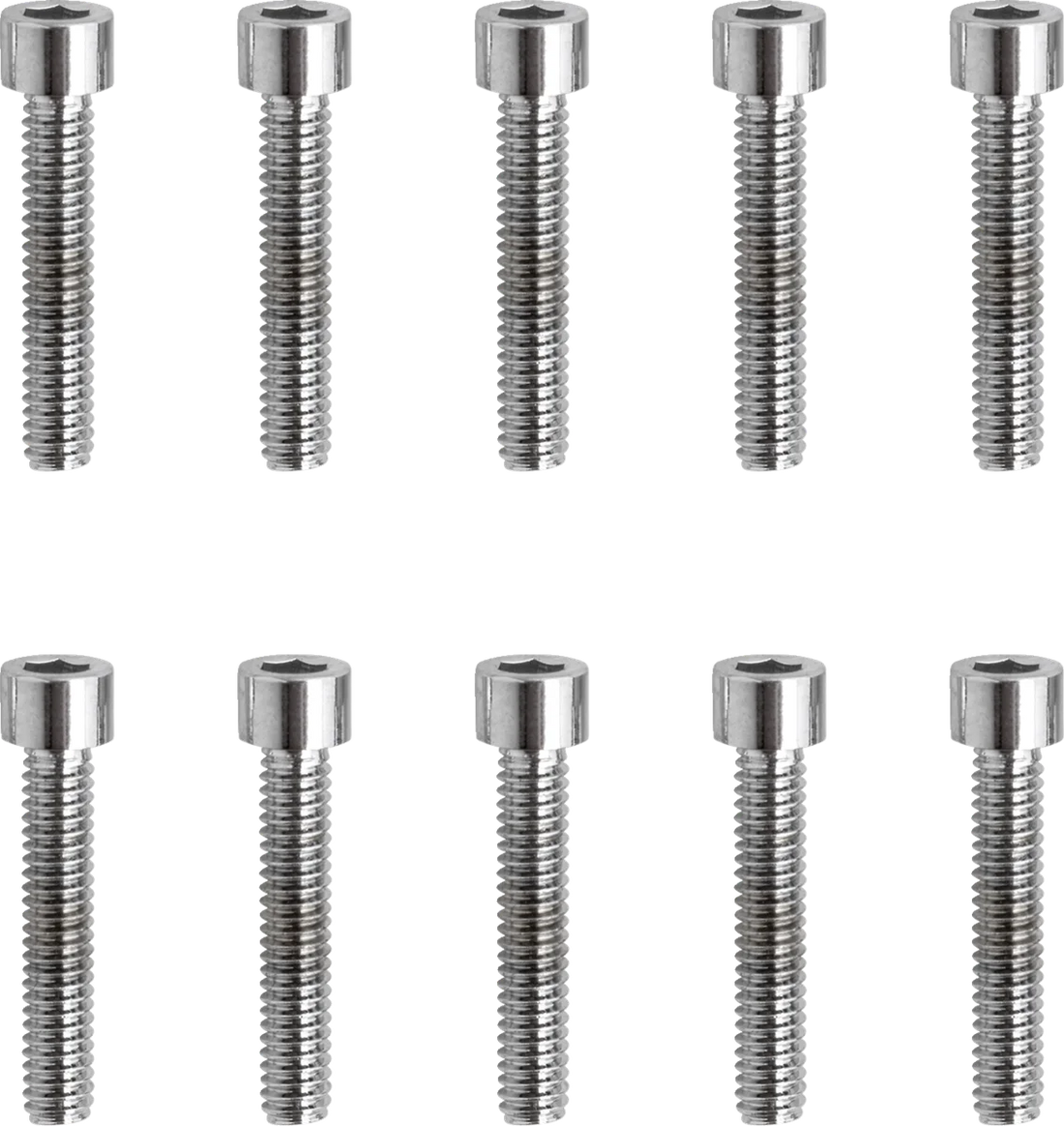 Bolts - Socket-Head - Replacement - Knurled/Coarse Thread - #8-32 x 7/8" - 10 Pack DragSpecialties MPB190 - Installation View