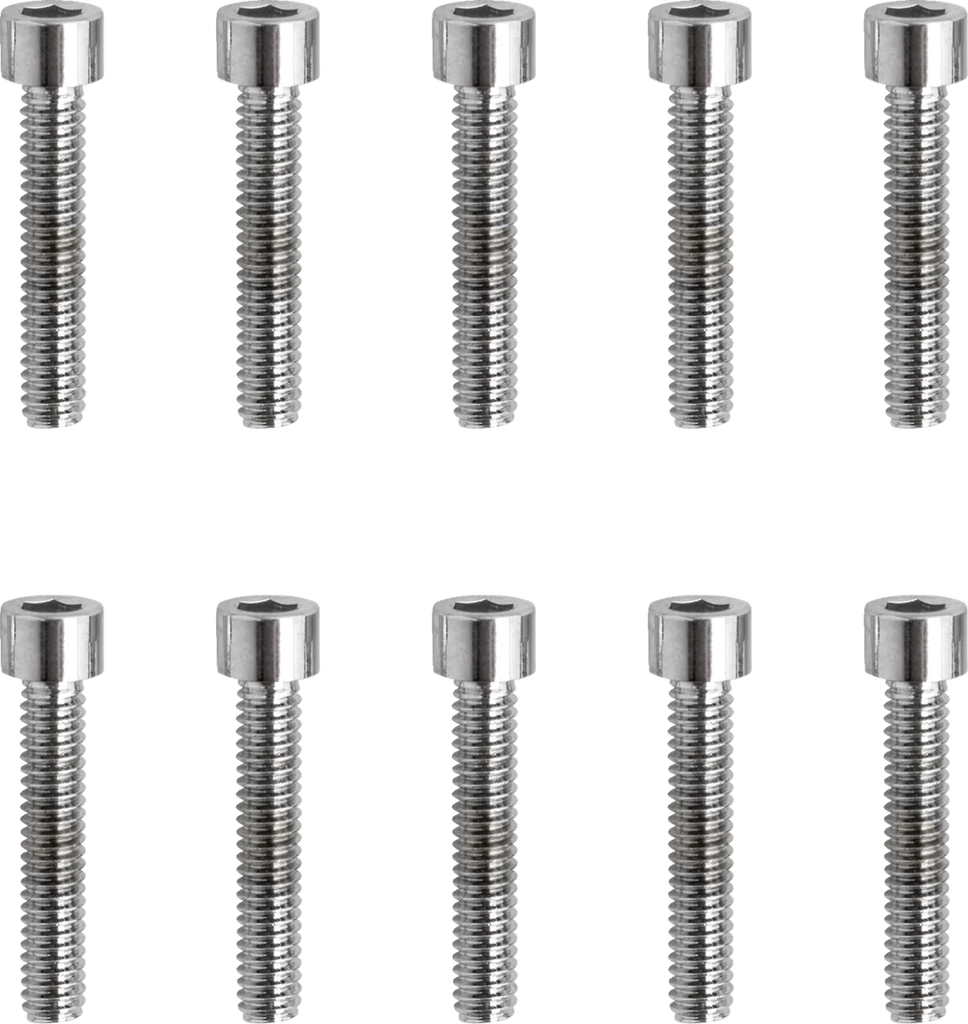 Bolts - Socket-Head - Replacement - Knurled/Coarse Thread - #8-32 x 7/8" - 10 Pack DragSpecialties MPB190 - Installation View