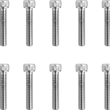 Load image into Gallery viewer, Bolts - Socket-Head - Replacement - Knurled/Fine Thread - #10-32 x 1" - 10 Pack DragSpecialties MPB204 - Main Product View