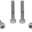 Load image into Gallery viewer, Bolts - Socket-Head - Replacement - Knurled/Fine Thread - #10-32 x 1" - 10 Pack DragSpecialties MPB204 - Side View