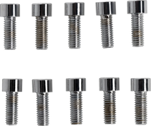 Load image into Gallery viewer, Bolts - Socket-Head - Replacement - Knurled/Fine Thread - #10-32 x 1/2" - 10 Pack DragSpecialties MPB200 - Back View