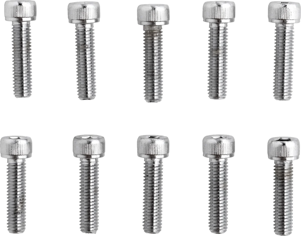 Bolts - Socket-Head - Replacement - Knurled/Fine Thread - #10-32 x 3/4" - 10 Pack DragSpecialties MPB202 - Main Product View