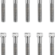 Load image into Gallery viewer, Bolts - Socket-Head/Replacement - Knurled/Fine Thread - 1/4"-28 x 1-1/2" - 10 Pack DragSpecialties MPB284 - Main Product View