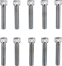 Load image into Gallery viewer, Bolts - Socket-Head/Replacement - Knurled/Fine Thread - 1/4"-28 x 1-1/4" - 10 Pack DragSpecialties MPB283 - Main Product View