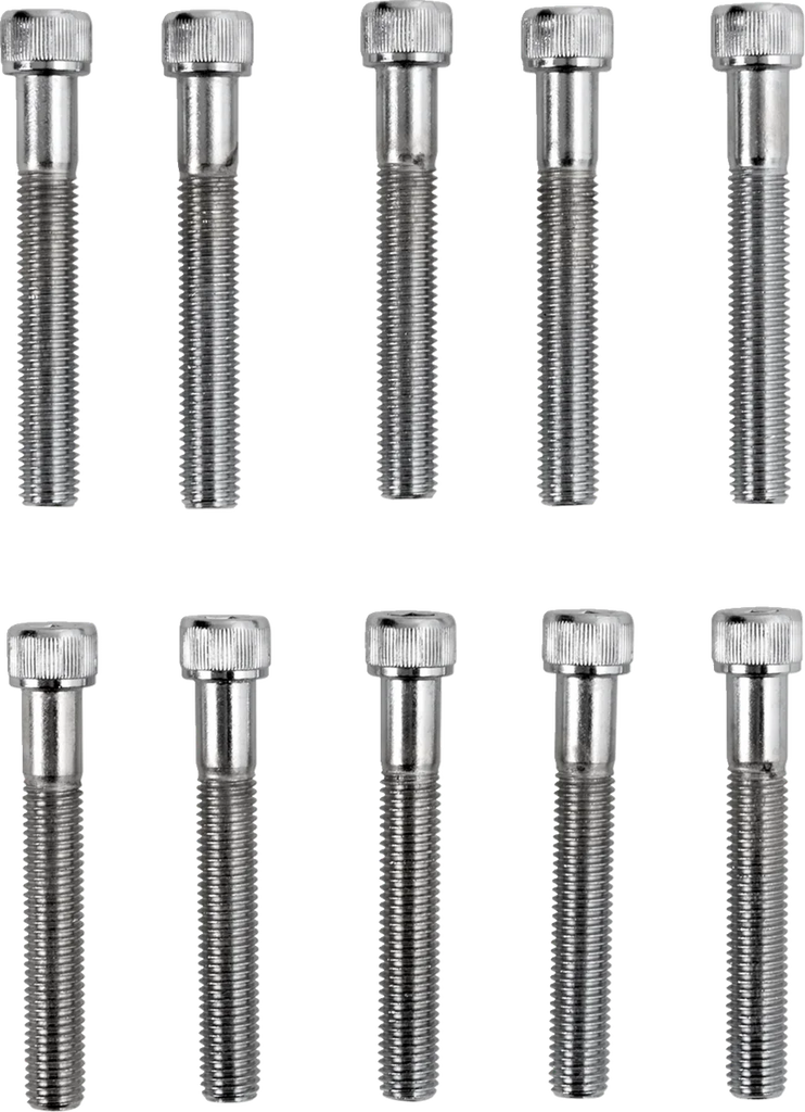 Bolts - Socket-Head/Replacement - Knurled/Fine Thread - 1/4"-28 x 1-3/4" - 10 Pack DragSpecialties MPB285 - Main Product View
