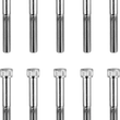 Load image into Gallery viewer, Bolts - Socket-Head/Replacement - Knurled/Fine Thread - 1/4"-28 x 2" - 10 Pack DragSpecialties MPB286 - Main Product View