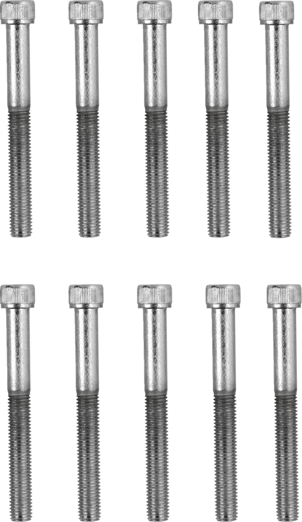 Bolts - Socket-Head/Replacement - Knurled/Fine Thread - 1/4"-28 x 2-1/4" - 10 Pack DragSpecialties MPB287 - Main Product View