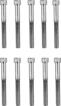 Load image into Gallery viewer, Bolts - Socket-Head/Replacement - Knurled/Fine Thread - 1/4"-28 x 2-1/4" - 10 Pack DragSpecialties MPB287 - Main Product View