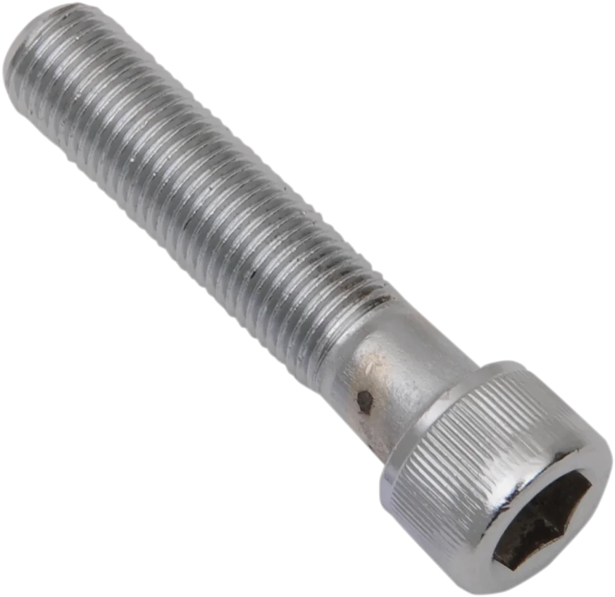 Bolts - Socket-Head/Replacement - Knurled/Fine Thread - 3/8"-24 x 1-3/4" - 10 Pack DragSpecialties MPB253 - Side View