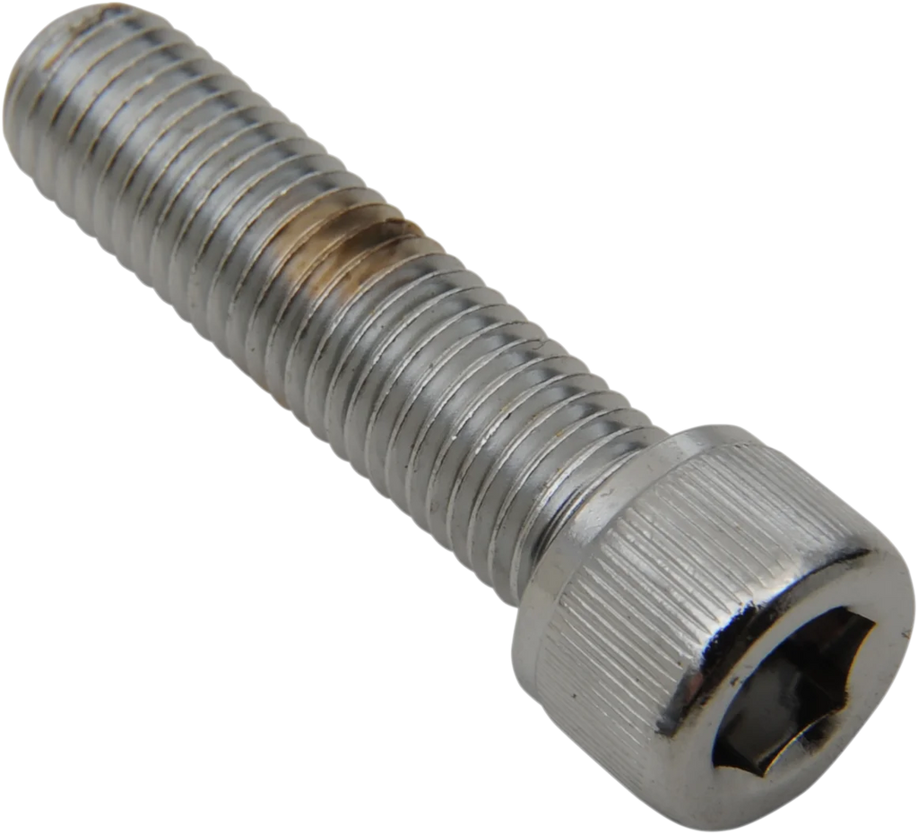 Bolts - Socket-Head/Replacement - Knurled/Fine Thread - 5/16"-24 x 1-1/4" - 10 Pack DragSpecialties MPB229 - Side View