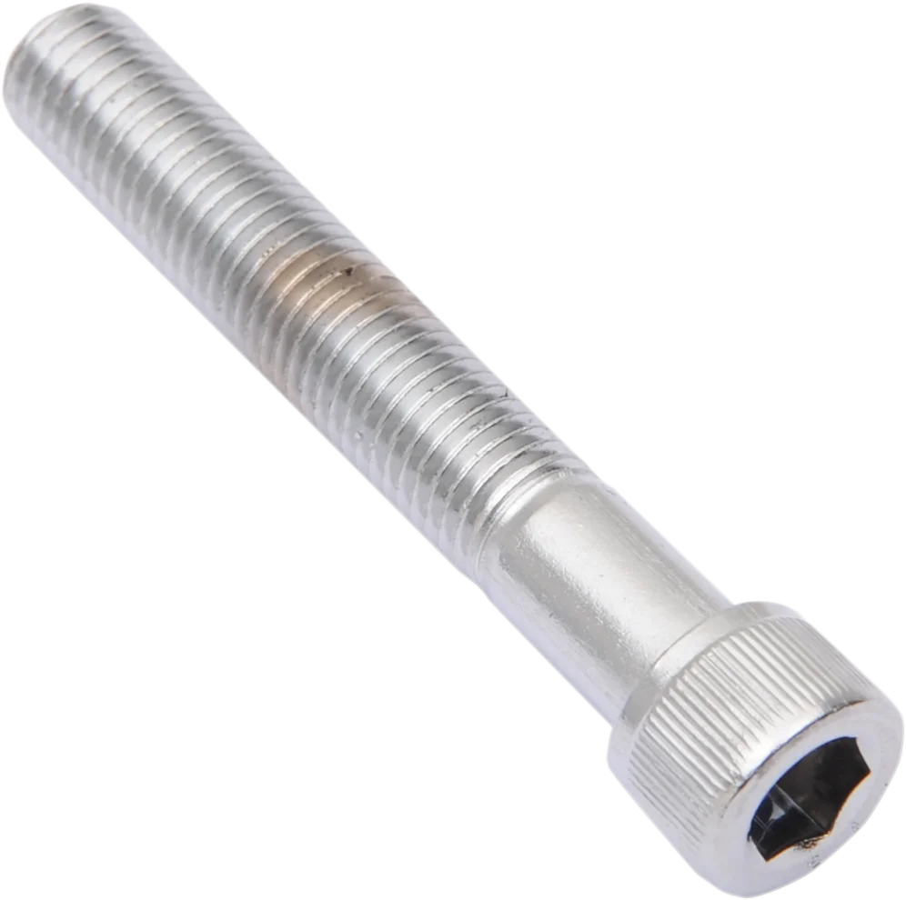 Bolts - Socket-Head/Replacement - Knurled/Fine Thread - 5/16"-24 x 2" - 10 Pack DragSpecialties MPB232 - Side View