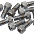 Load image into Gallery viewer, Bolts - Socket-Head/Replacement - Knurled/Fine Thread - 5/16"-24 x 3/4" - 10 Pack DragSpecialties MPB226 - Main Product View