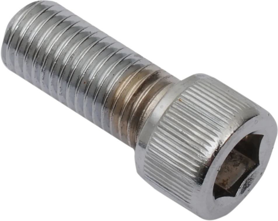 Bolts - Socket-Head/Replacement - Knurled/Fine Thread - 5/16"-24 x 5/8" - 10 Pack DragSpecialties MPB225 - Side View