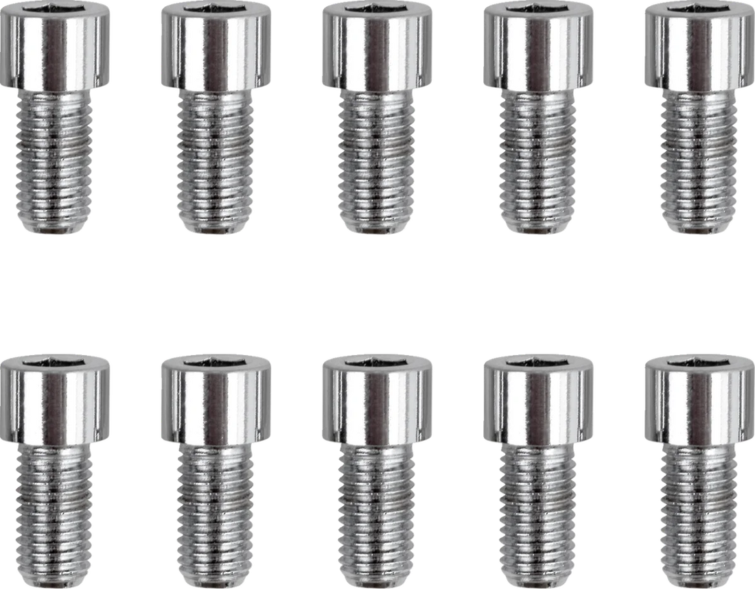 Bolts - Socket-Head/Replacement - Knurled/Fine Thread - 5/16"-24 x 5/8" - 10 Pack DragSpecialties MPB225 - Installation View