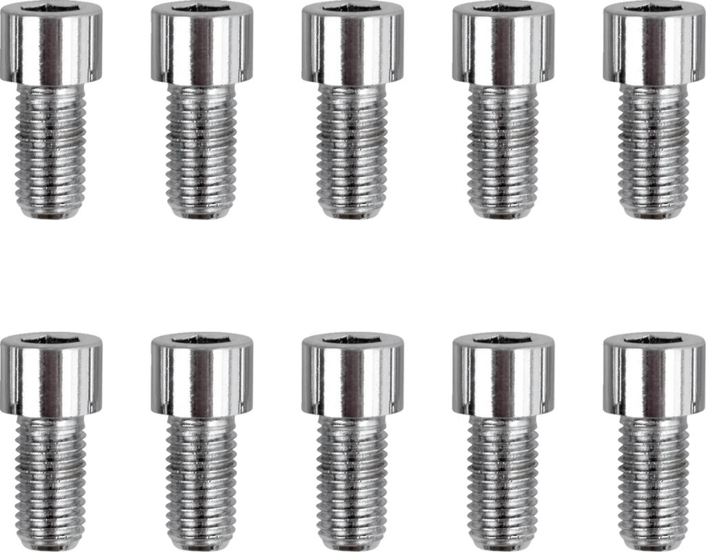 Bolts - Socket-Head/Replacement - Knurled/Fine Thread - 5/16"-24 x 5/8" - 10 Pack DragSpecialties MPB225 - Installation View
