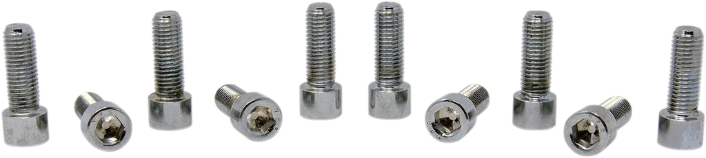 Bolts - Socket-Head/Replacement - Knurled/Fine Thread - 5/16"-24 x 7/8" - 10 Pack DragSpecialties MPB227 - Installation View