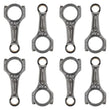 Load image into Gallery viewer, BoostLine 01-10 (11-12 LML) GM Duramax 6.6L Diesel 6.418in Connecting Rod Kit Tapered Pin End - Side View