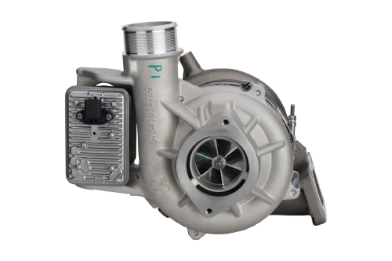 BorgWarner 17-19 GM 6.6L Duramax L5P 84mm B2BV SX-R Turbocharger - Side View