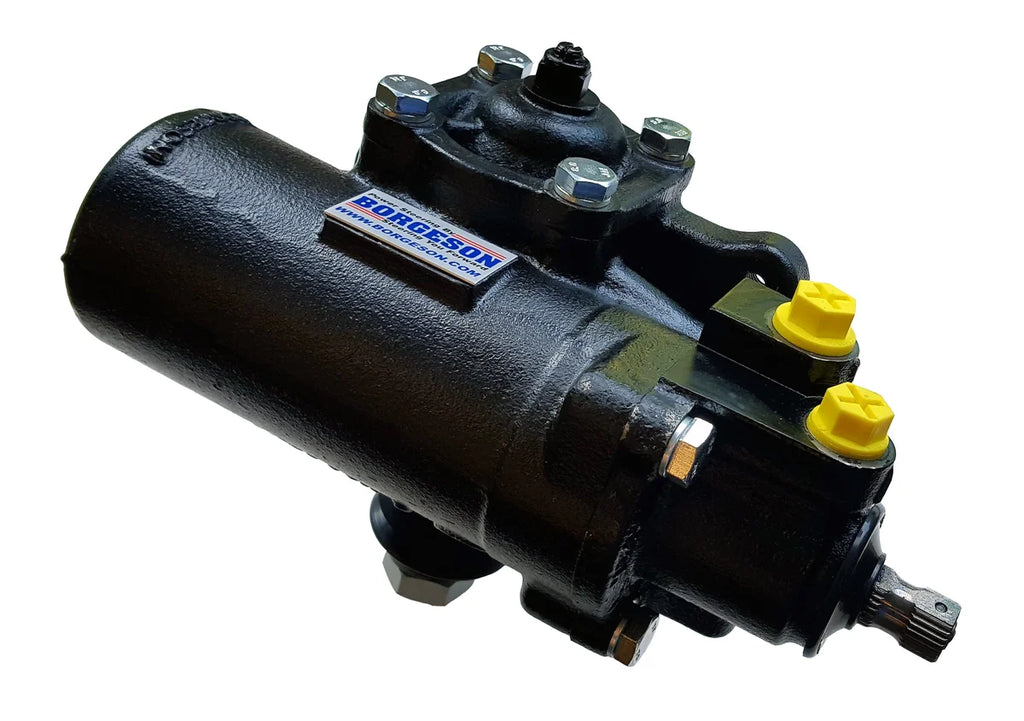 Borgeson Borgeson Street & Performance Quick Ratio C10  Power Steering Box. 12.7:1 Ratio. - Side View