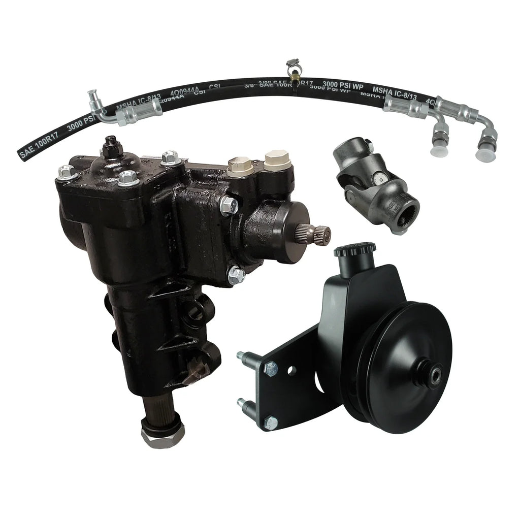 Borgeson Power Conversion Kit; 66-77 Ford Bronco with factory manual steering and 289/302 - Main Product View