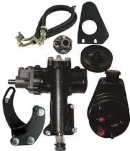 Load image into Gallery viewer, Borgeson Power Steering Conversion Kit.; 55-57 Chevy Car; 1in Double D Column; SBC; SWP - Main Product View