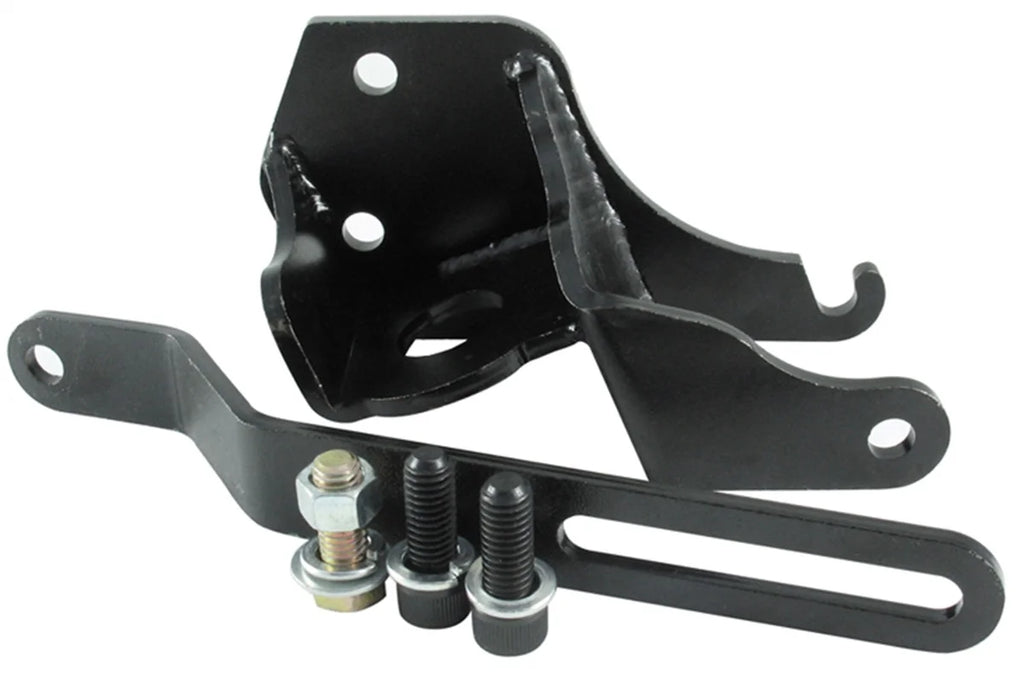 Borgeson Power Steering Pump Bracket; Steel; 55-57 Chevy; Front Motor Mount - Main Product View