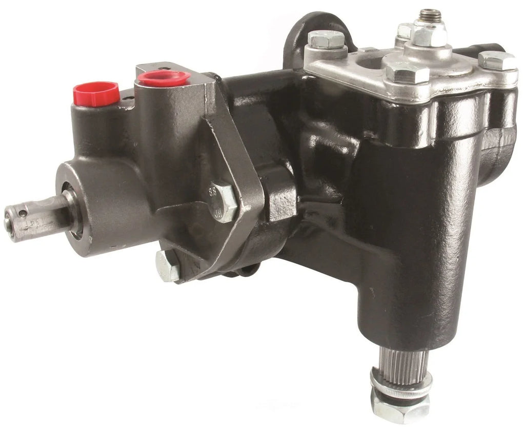 Borgeson Power Steering Upgrade Box ; Delphi 600 ; 14:1 Ratio 800128 fits 1965-1979 Ford / Lincoln / Mercury - Side View
