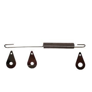 Borgeson - Stainless steel brake pedal return spring, includes stainless mounting tabs. - 32561974-2