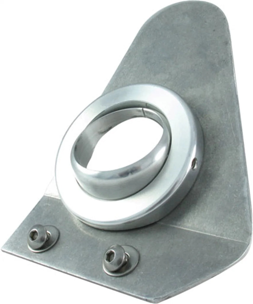 Borgeson Steering Column Floor Mount; 55-57 Chevy; 2in. Column; Polished Aluminum - Main Product View