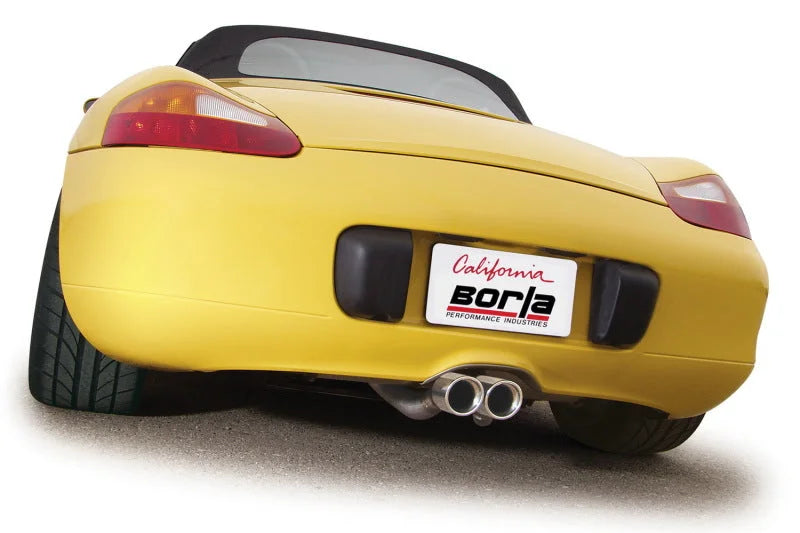 Borla 00-04 Porsche Boxster 3.2L 6cyl MT SS Catback Exhaust - Detail View