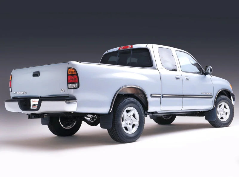 Borla 00-06 Toyota Tundra 4.7L V8 AT/MT 2WD/4WD Truck Side Exit Catback Exhaust - Installation View