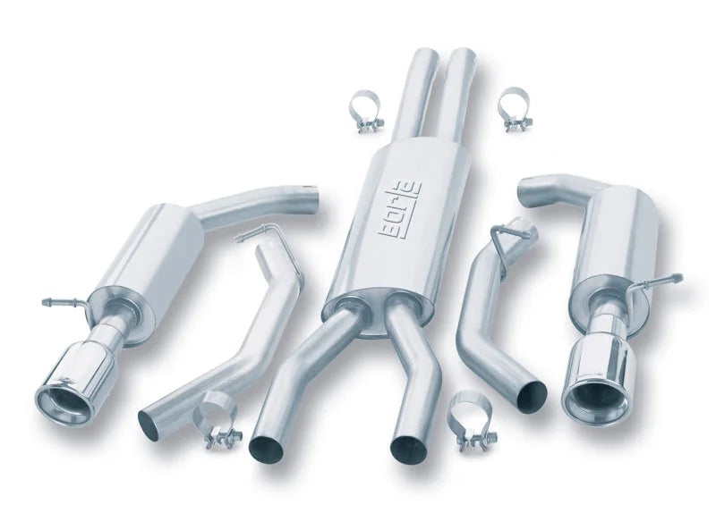 Borla 02 Ford Thunderbird SS Catback Exhaust - Side View