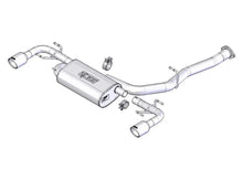 Load image into Gallery viewer, Borla 03-09 Mazda RX-8 1.3L Single Round Rolled Angle-Cut Cat-Back Exhaust - Side View