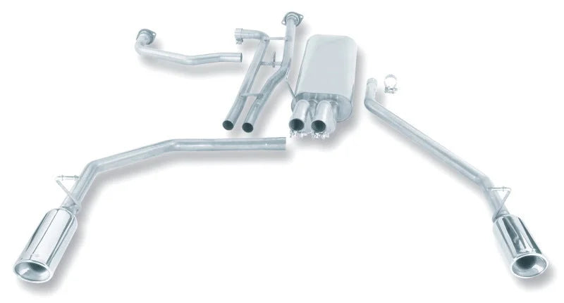 Borla 04-15 Nissan Titan 5.6L-V8 2&4WD Catback Exhaust System - Side View