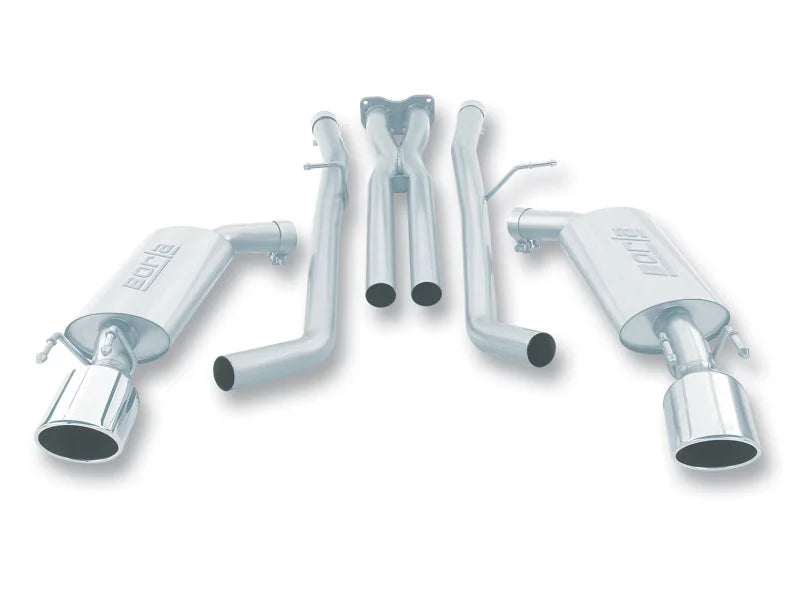 Borla 05-06 Pontiac GTO Coupe 2dr 6.0L 8cyl AT/MT 4spd/6spd RWD SS Catback Exhaust w/ inXin Pipe - Side View
